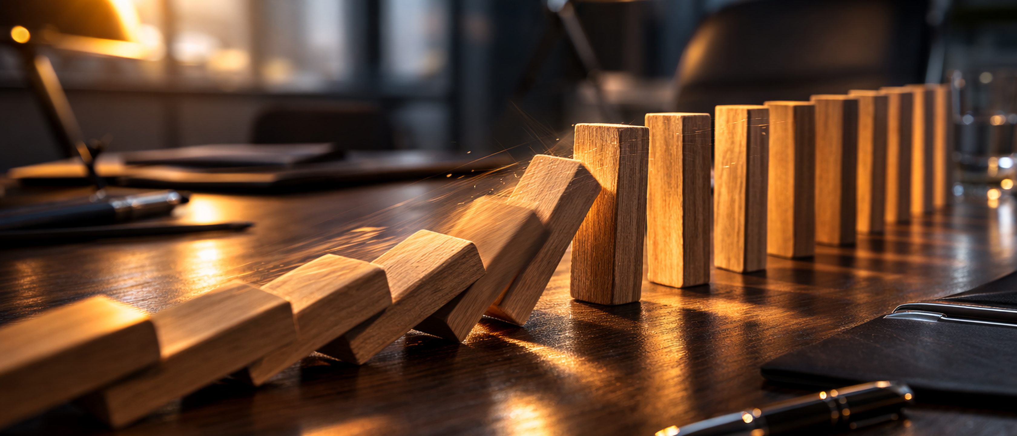 Dominoeffekt – wenn ein Risiko das nächste auslöst