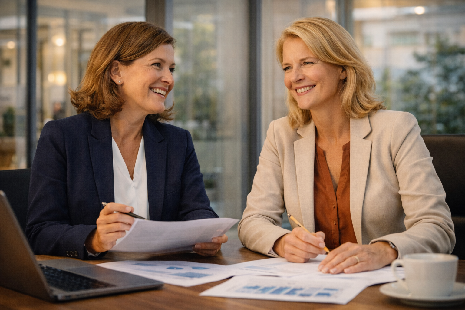 Beraterinnen im Fachgespräch